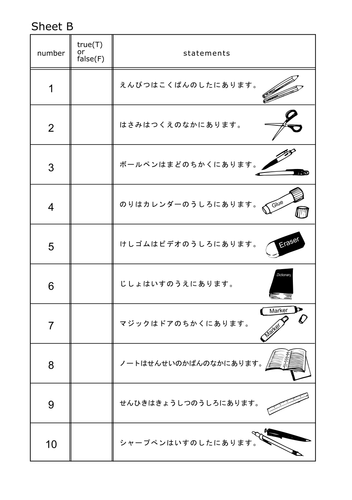 Is the pencil under the desk? Activity