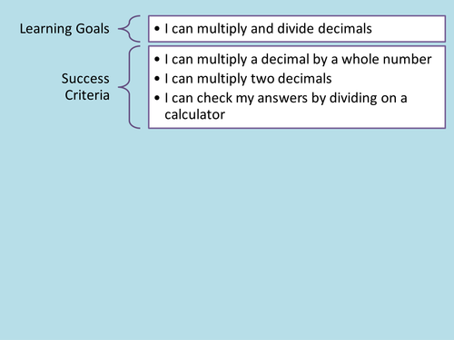 Multiplying Decimals 3 levels of challenge