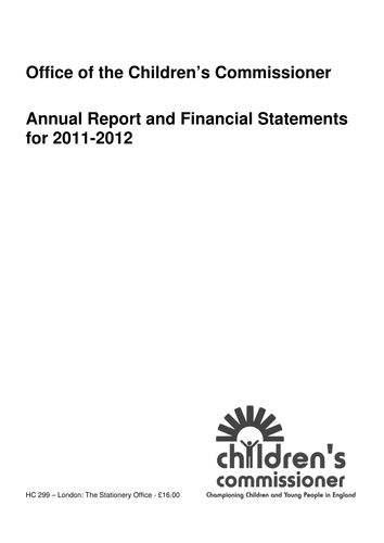 Annual Report and Financial Statements 2011-12