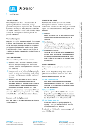 Depression Podcast & Factsheet