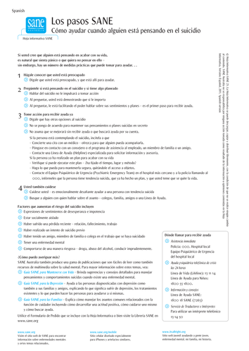 SANE Steps: How to help - Spanish