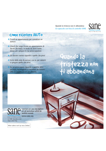 When sadness won't go away - Italian Translation