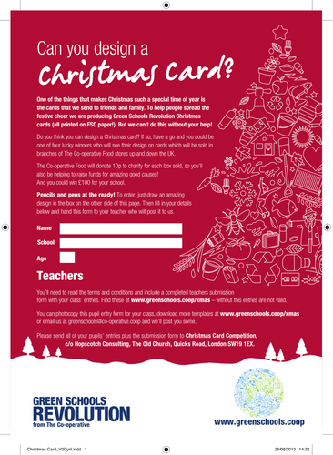 Christmas card design competition!