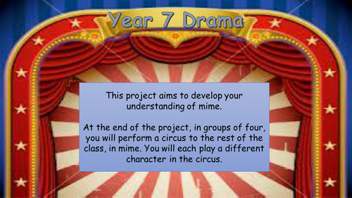 Drama - Circus Mime SoW L1