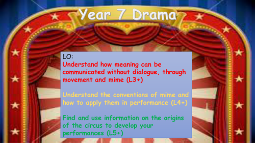 Drama - Circus Mime SoW 4