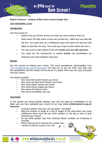 Writing Frame For Young Scientists