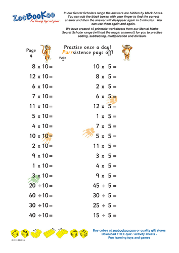 5 & 10 times tables | Teaching Resources