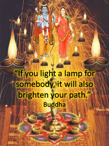 Diwali diva lamp quotation
