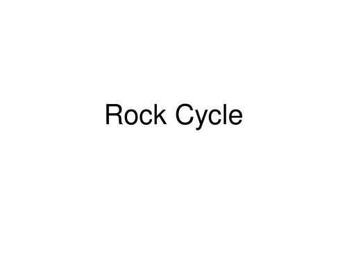 Rock Cycle & Limestone cycle 4Words1Pic