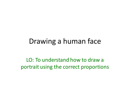 Drawing a Human Face