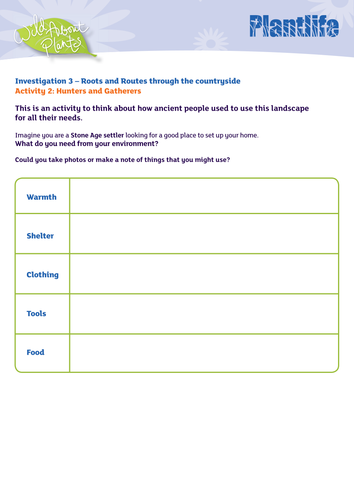 Investigation - Hunters and Gatherers