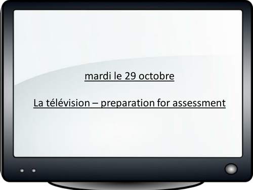 French - my tv viewing habits and preferences