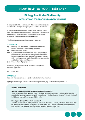 How Rich is your Habitat?
