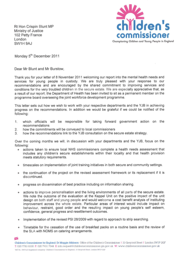 Government Response to OCC Report