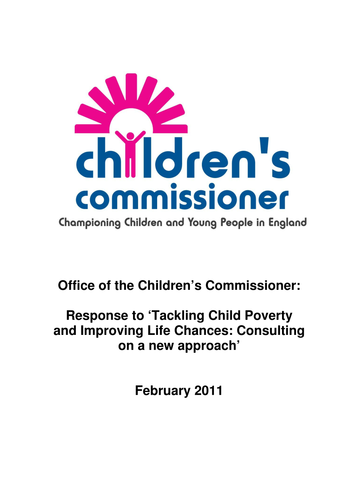 Tackling Child Poverty