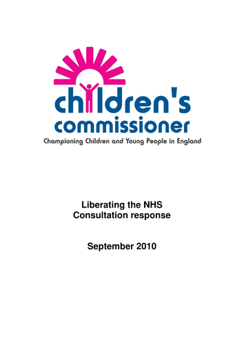 Liberating the NHS - Consultation Response