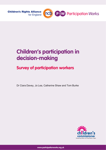 Children's Decision Making; Participation Workers