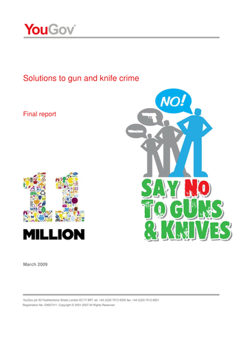 Solutions to Gun and Knife Crime