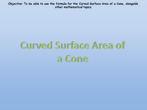 Surface Area of Pyramids and Cones