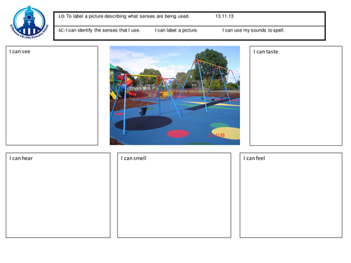 Senses Poem and Worksheets