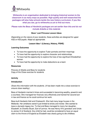 Bess of Hardwick and Arbella Stuart