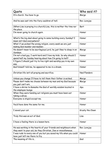 Homer Simpson the Heretic