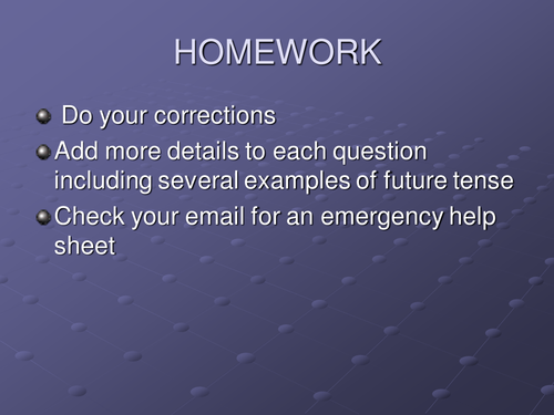 Talking about the future