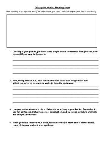 creative writing worksheets ks2