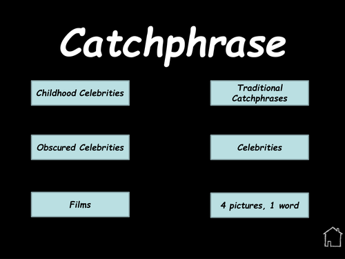 Catchphrase Plenary Activity