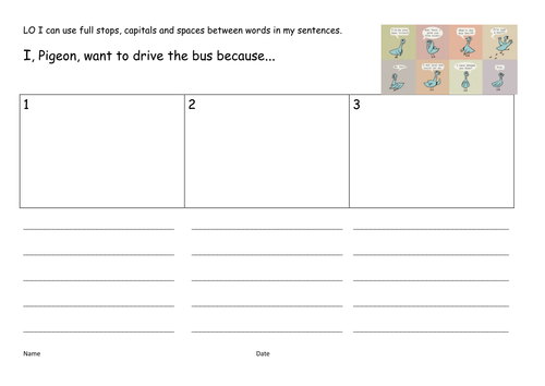 Don T Let The Pigeon Drive The Bus By Mo Willems Teaching Resources