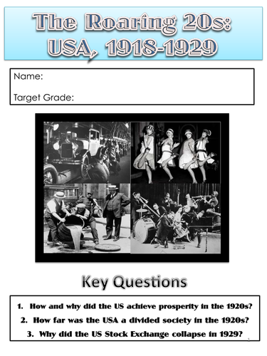 AQA Unit 2 Roaring 20s