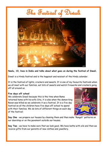 The Festival of Diwali