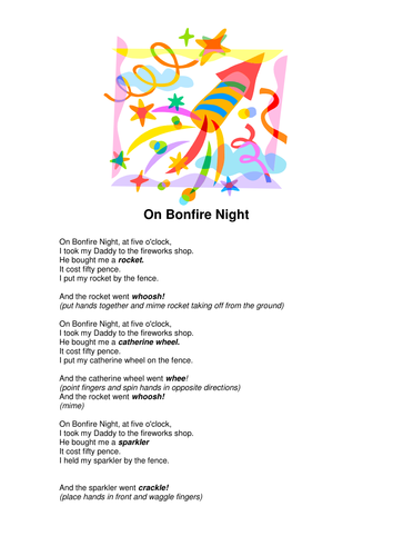 On Bonfire Night Song