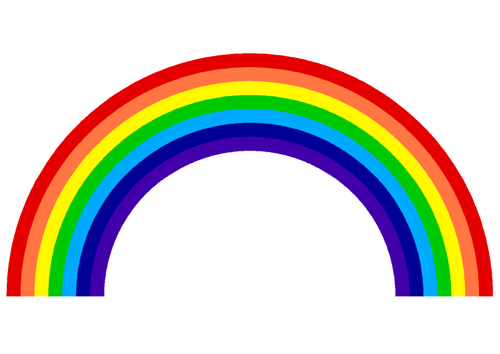 Rainbow colours / l'arc en ciel colouring