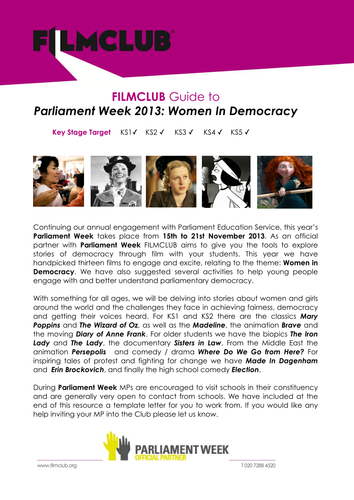 Parliament Week: Women in Democracy