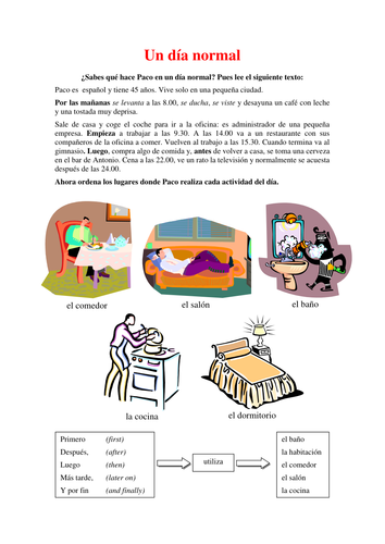 la-rutina-daily-routine-in-spanish-teaching-resources