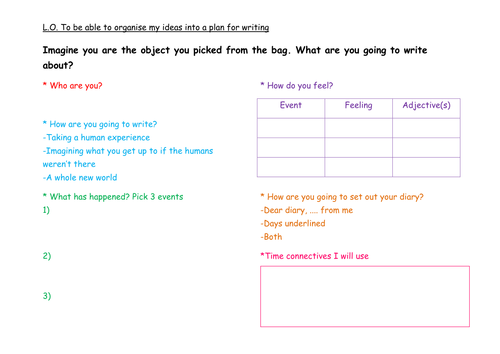 Diary writing KS2 by dillydinsoaur  Teaching Resources