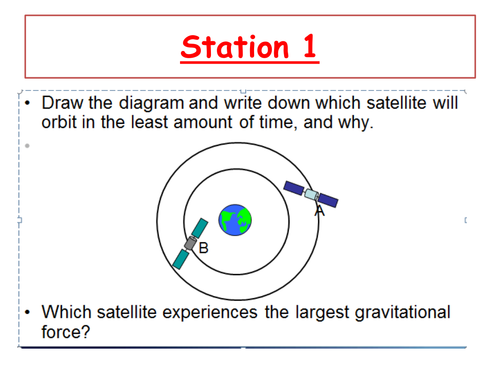 Revision stations for 9J exploring science topic