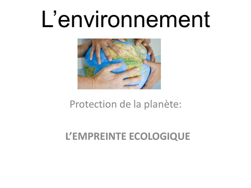 Protéger la nature: Empreinte écologique