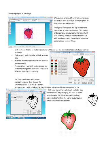 Vectorising Clipart in 2D Design