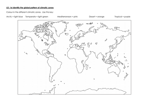 climatic zones teaching resources