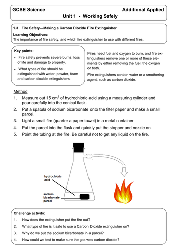 Making a fire extinguisher