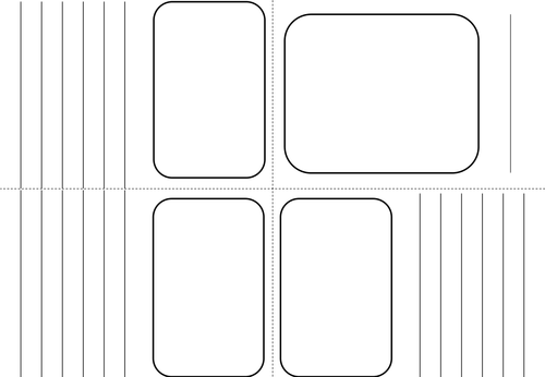 Mini Booklet template made from 1 sheet of A4