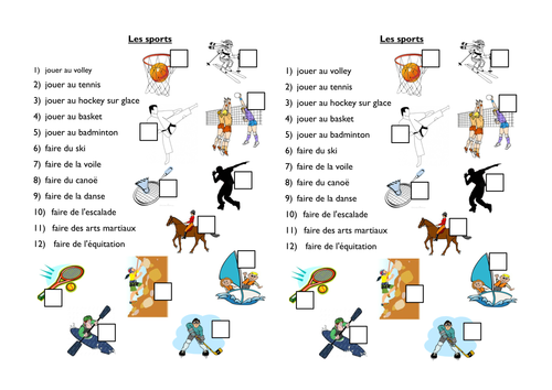 Temps libre (Y7 or Y8)