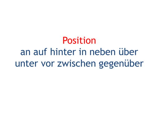 The Dative after certain prepositions