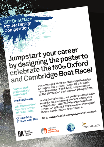 Oxford Cambridge Boat Race poster design