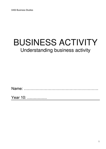 Business Activity