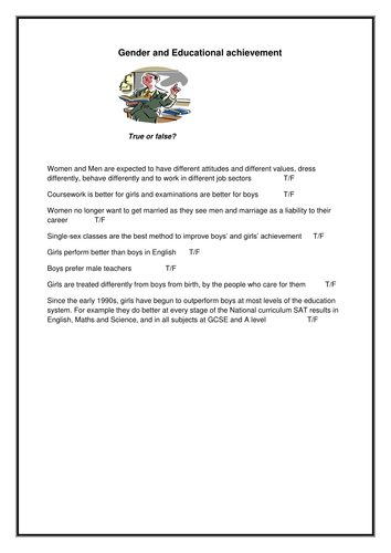 Gender and educational achievement