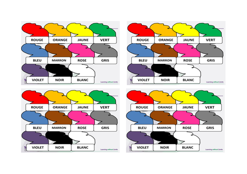 Colours in French for Y7 (KS3)
