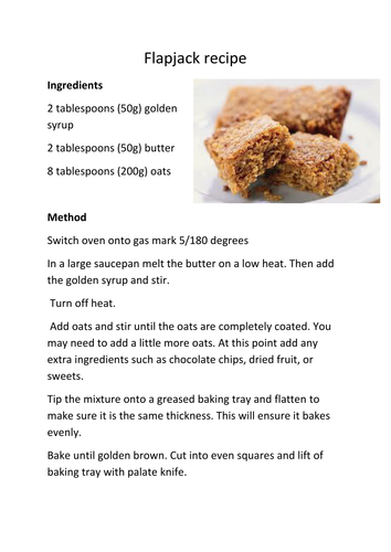 flapjack recipe
